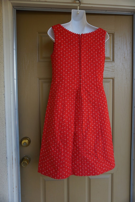Quilted mini dress size medium textured handmade - image 7