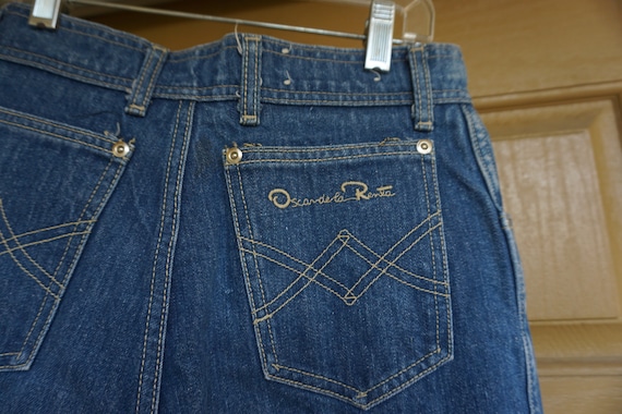 Oscar De La Renta  size small denim womens  90s - image 1