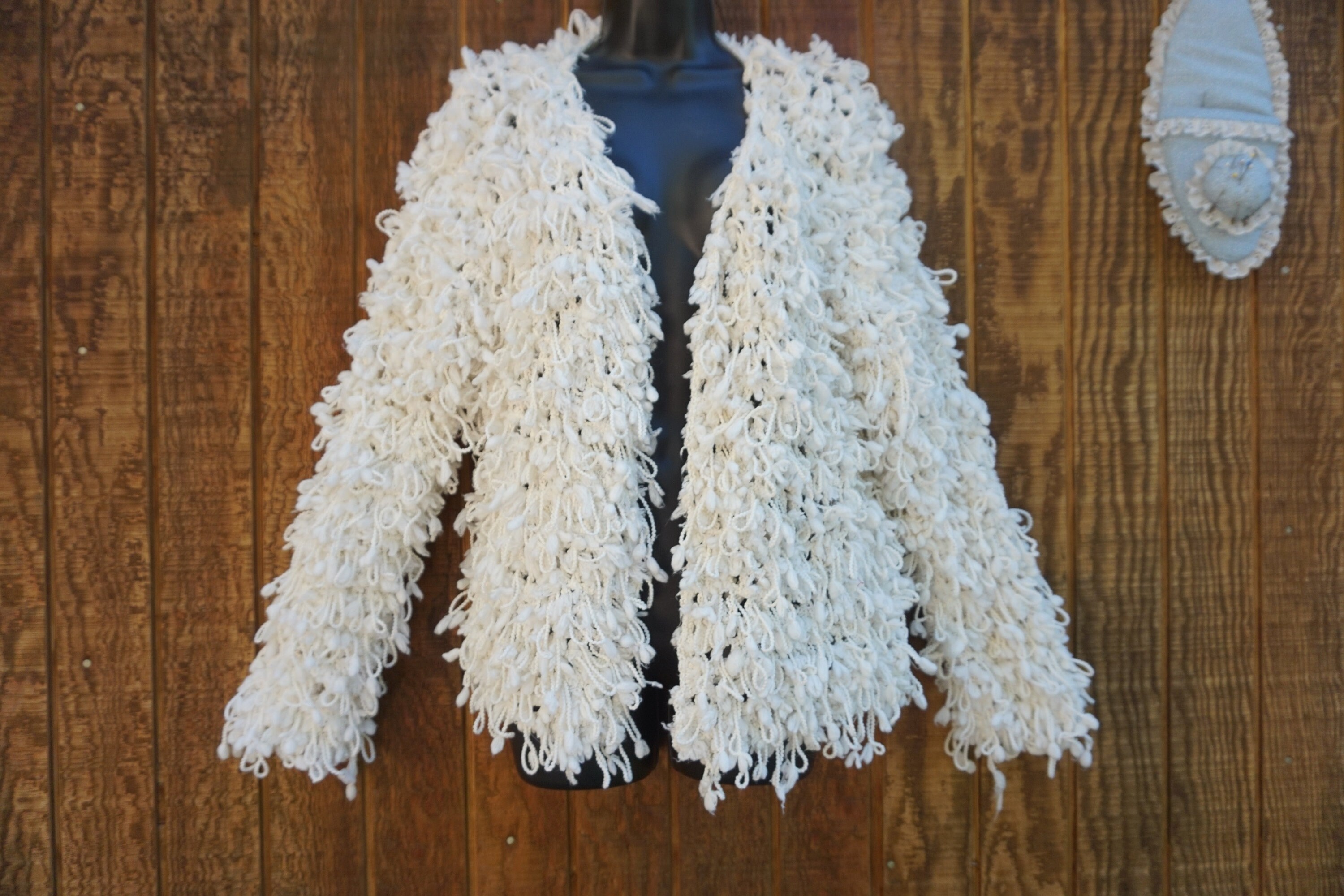 Vintage Shaggy Shag Heavy Sweater Cardigan Chunky Jacket Thick - Etsy