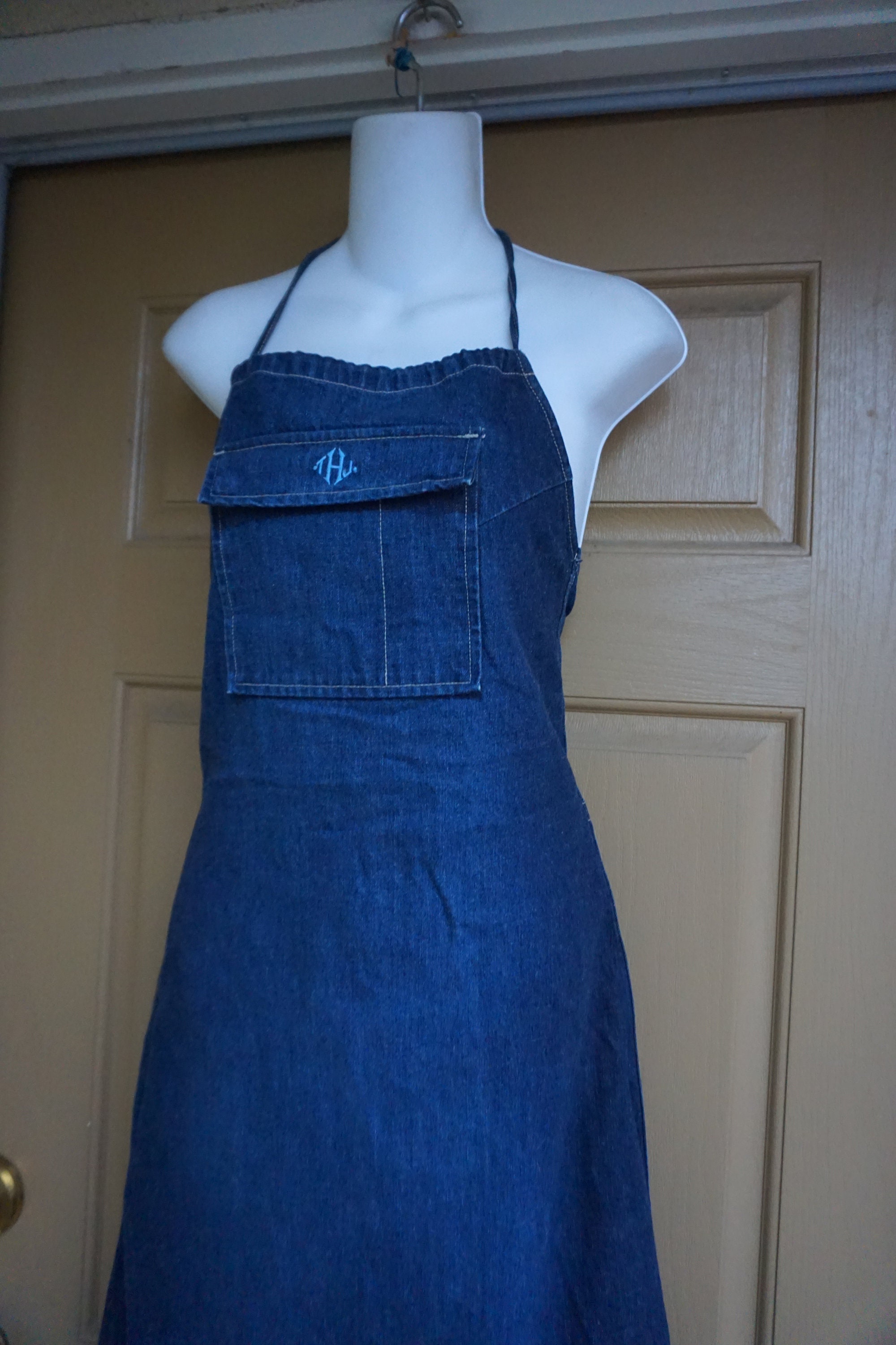 Medium Tommy Jeans Denim Overall Dress Womens Size M Flair | Etsy