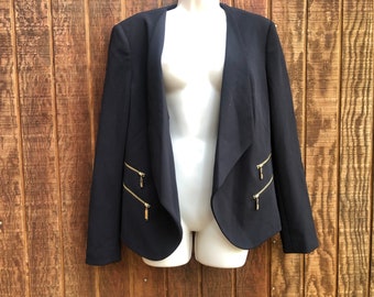 Medium Anne Klein black blazer jacket black Ladies womens NWT
