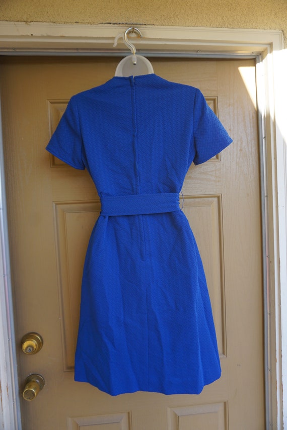 Vintage blue 1970s dress size medium to large - image 8