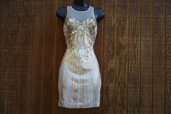 bebe sequined mini dress size XS - image 2