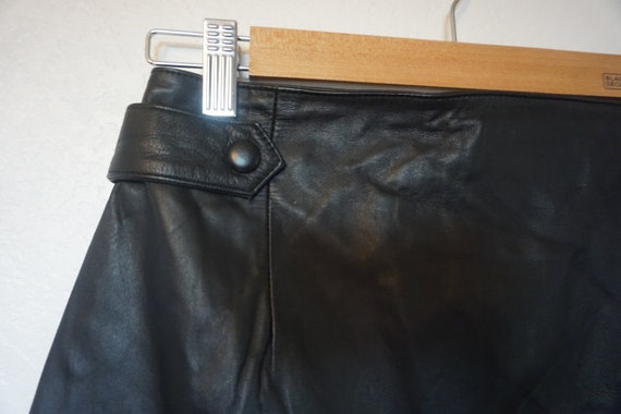 Jacqueline Ferrar Leather Mini Skirt 