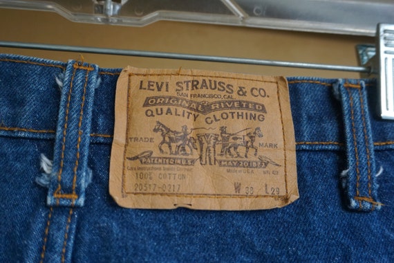 Levi's denim jeans orange tab 517 W38 X L29 20517… - image 6