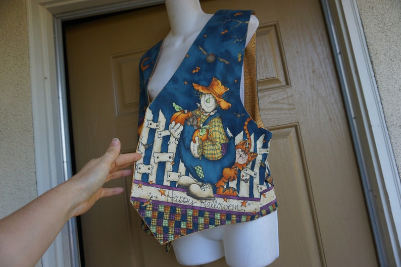 Halloween vest handmade extra large womens shirt top costume grandma party