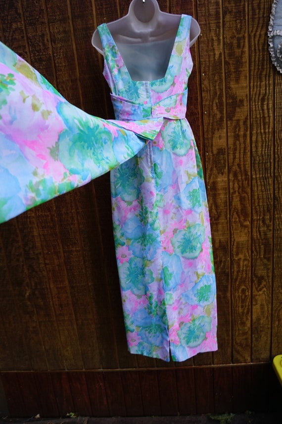 Vintage 1950s or 60s floral dress - image 7