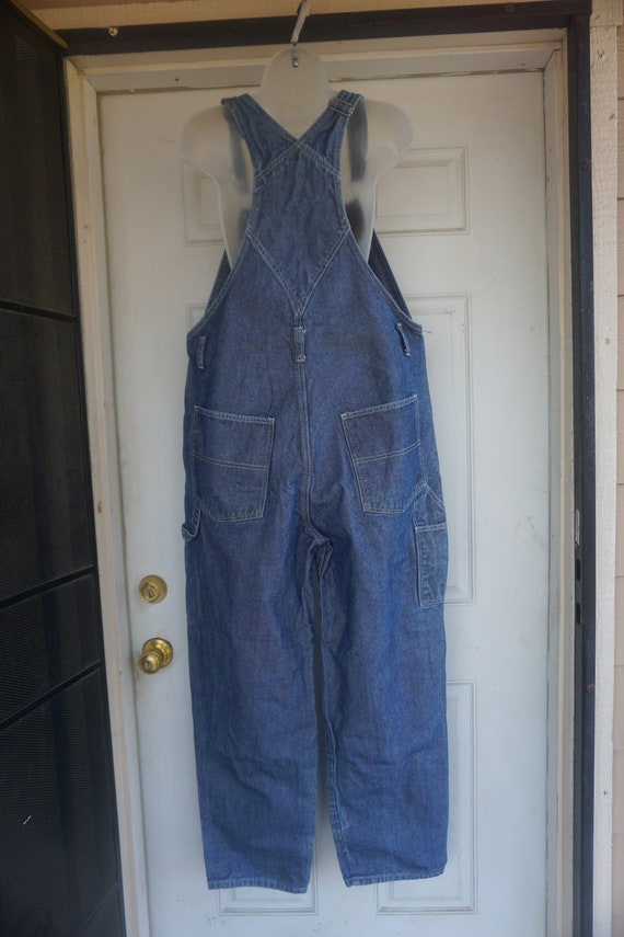 Vintage blue denim overalls by Webs size Medium - image 9