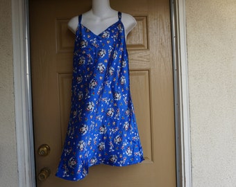 Looney Toons 1990s 90s Lingerie Nightgown Negligee 1X XL blue christmas