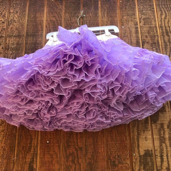 Joan Williamson vintage purple full petticoat Small  - Medium square dance Halloween costume tutu skirt