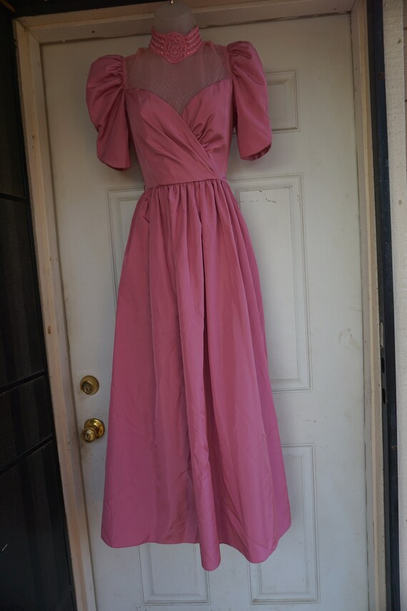 victorian style 1970s prairie gown size medium pr… - image 5