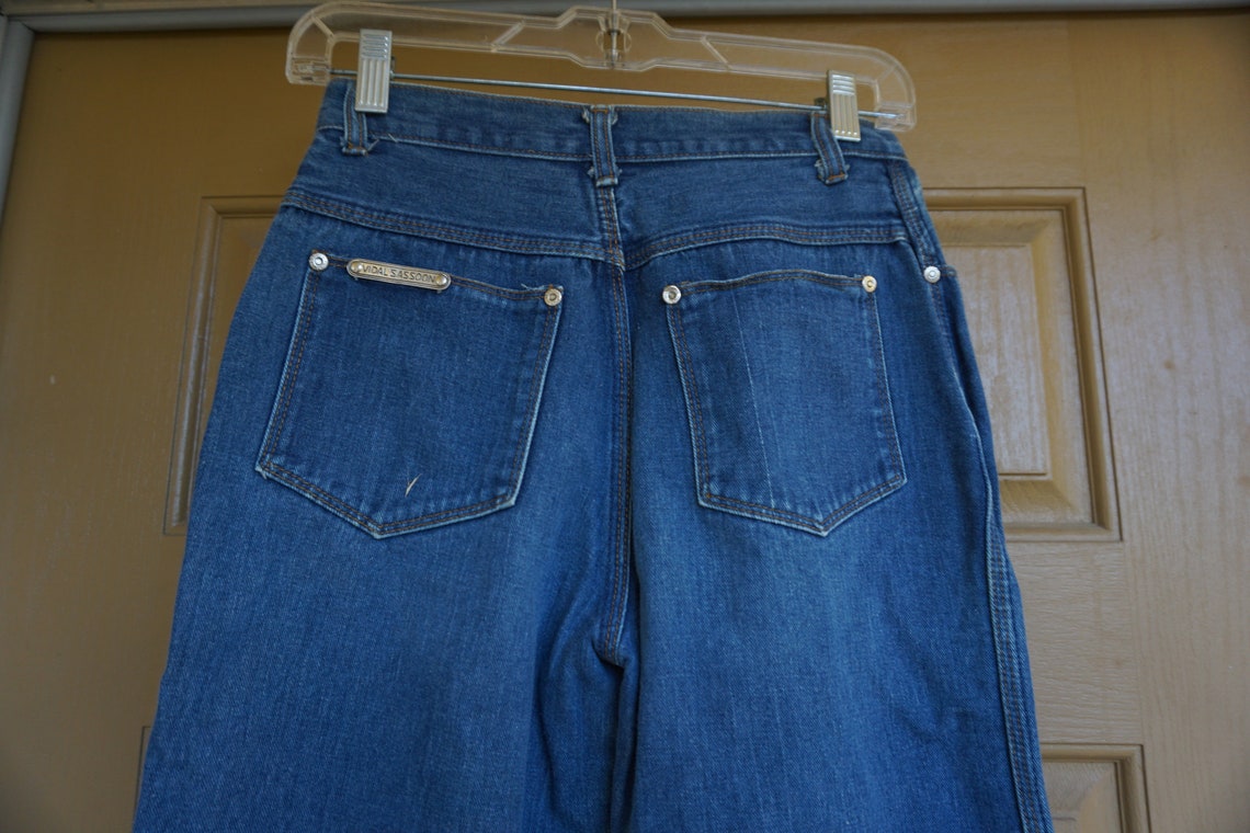 VIDAL SASSOON Size 11 Denim Womens 90s High Waisted Mom Jeans - Etsy