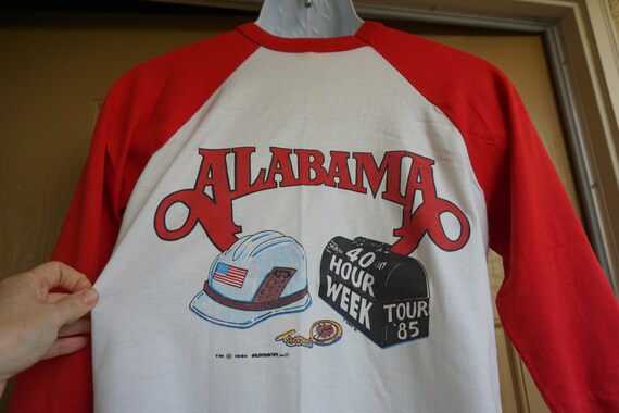 ALABAMA  1985  size Medium ringer Tshirt 80s 1980… - image 7
