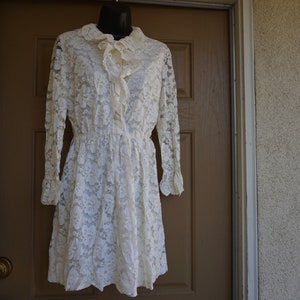 Vintage 60s 1960s dress lace Joseph Magnin image 7