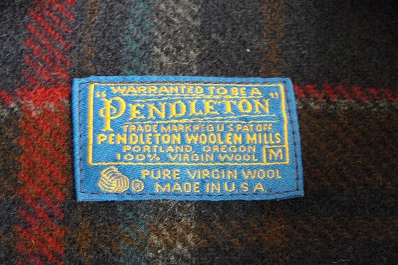 Vintage 80s 90s Virgin wool size M Pendleton plai… - image 4