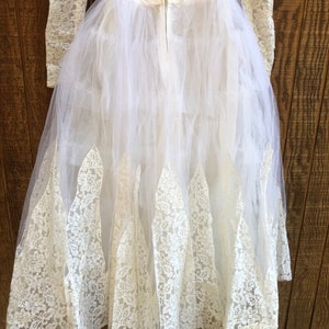 Vintage 1940s Dot Tulle Wedding Dress