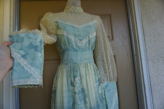 Gunne sax size 13 large ombre prairie lace maxi d… - image 8