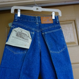 Vintage DUNGAREES Outback Red denim jean pants womens mom jeans size 2 high waist / waisted / rise NWT