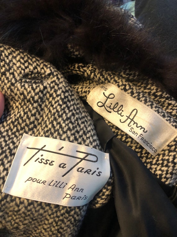 Lilli Ann vintage 1960s coat jacket designer size… - image 9