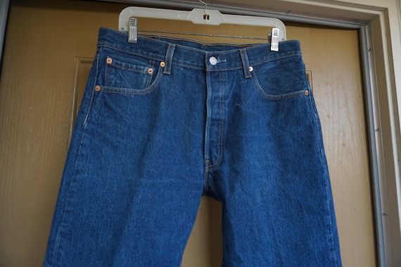 35 X 30 501's WPL 423 Levi's denim jeans size 35 … - image 4