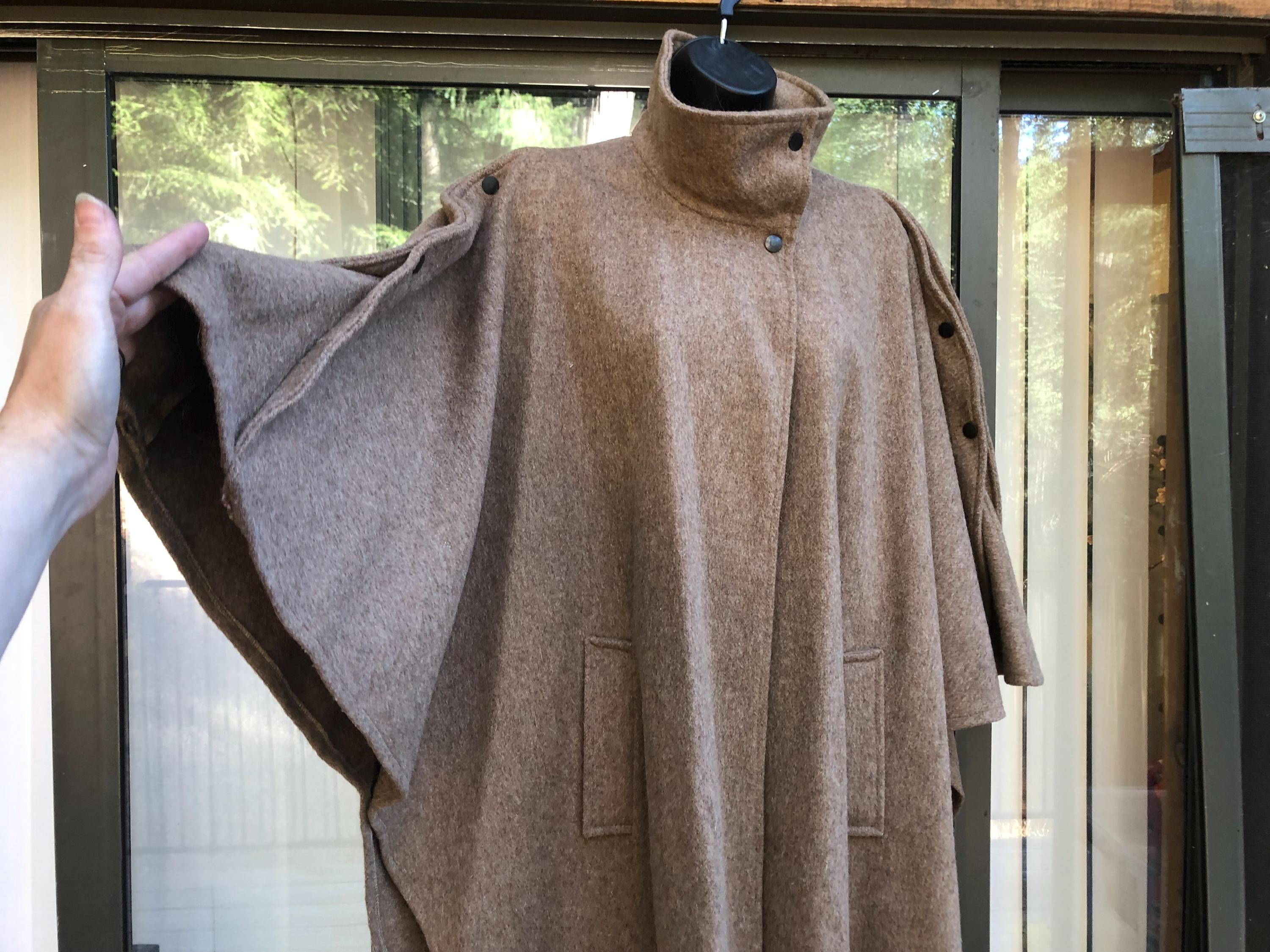 80s Wool Cape - Etsy