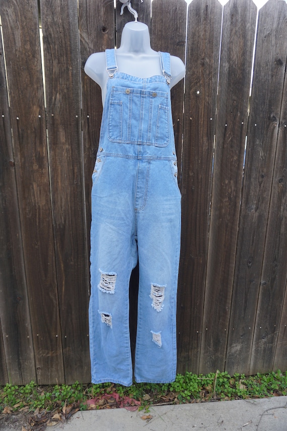 Blue size XL overalls denim jeans misslook