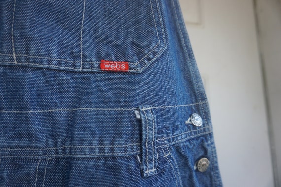 Vintage blue denim overalls by Webs size Medium - image 6
