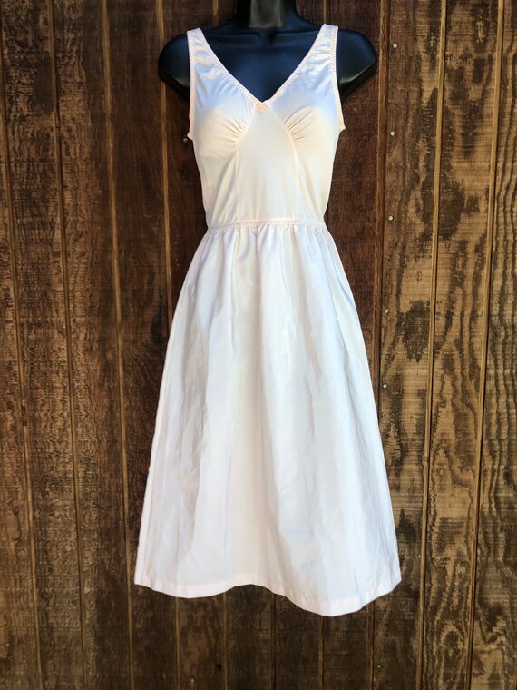 OLGA Vintage slip / nightgown 34 romantic pink Ol… - image 5