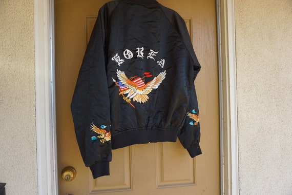 Korea embroidered Vintage jacket size XL Extra La… - image 1