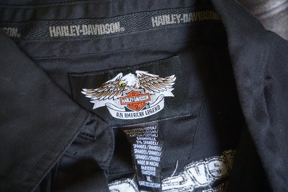 Harley Davidson HD mens size Extra Large XL butto… - image 7