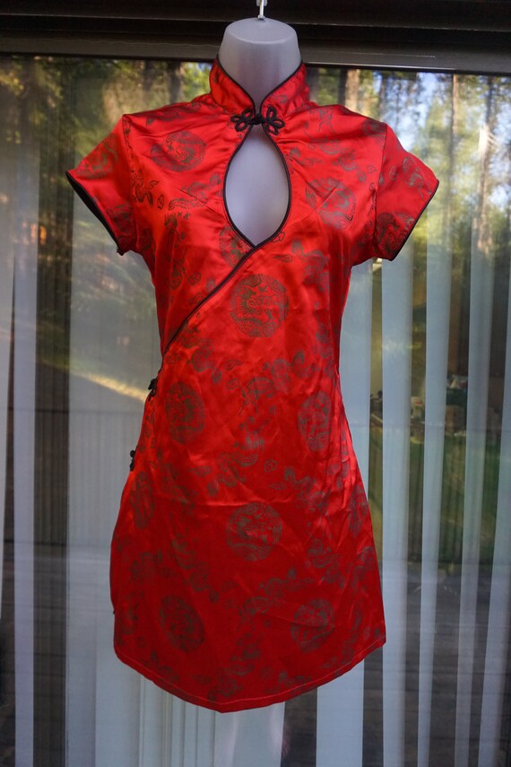 Fredericks of Hollywood mini dress size small Asian i… Gem