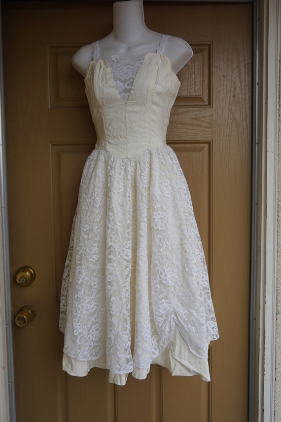 Stepping Out size small  strapless party dress 80… - image 3