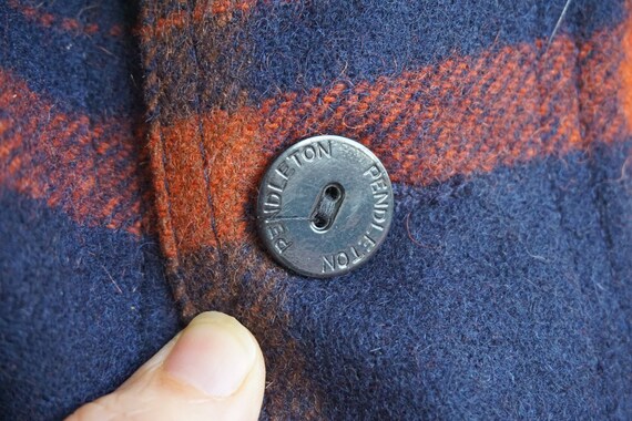 Virgin wool size S Small Pendleton plaid button u… - image 5