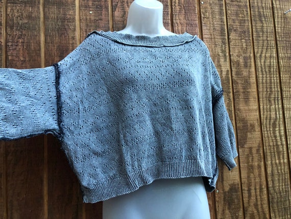 Free people outlet short sleeve sweater
