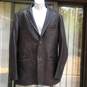 Vintage Claiborne Mens Leather Jacket - Etsy