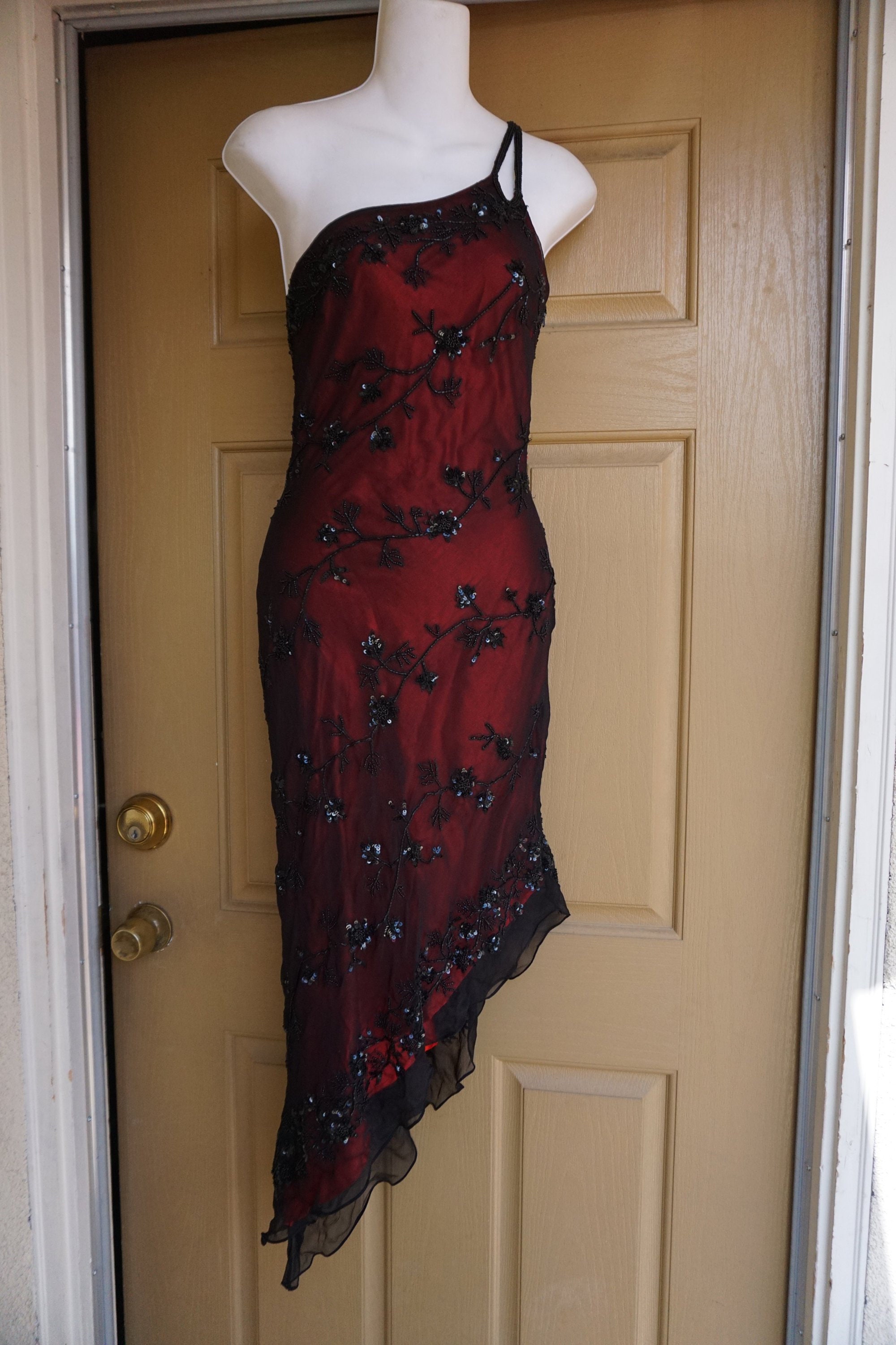 Cache Beaded Dress Size XS Extra Small 