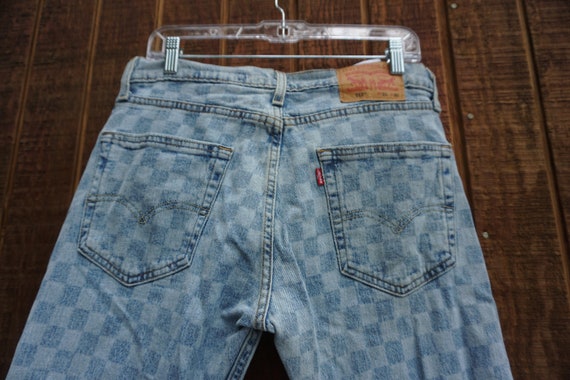 Size 31 X 30 512 Levi's Denim Checkered Jeans - Etsy