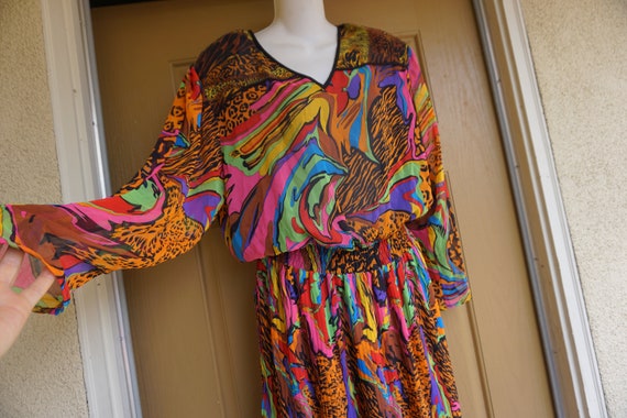 Diane Fres size L Large dress 1980s 1990s