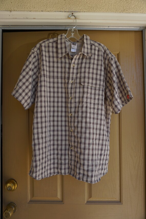 Face Plaid Shirt Size Large L Mens - Etsy