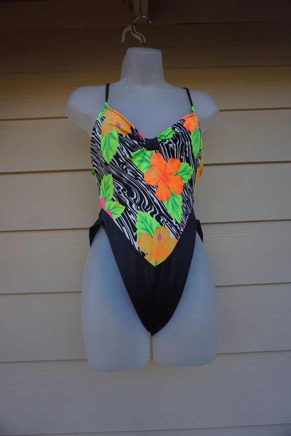 Tropical one piece swimsuit bathing suit swimwear… - image 7