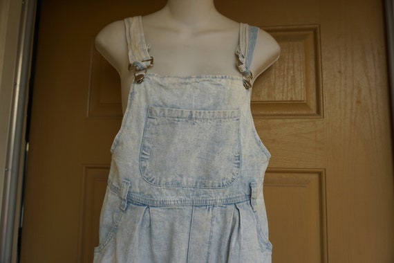 SHORTS Vintage 1990s pastel blue shorts overalls s