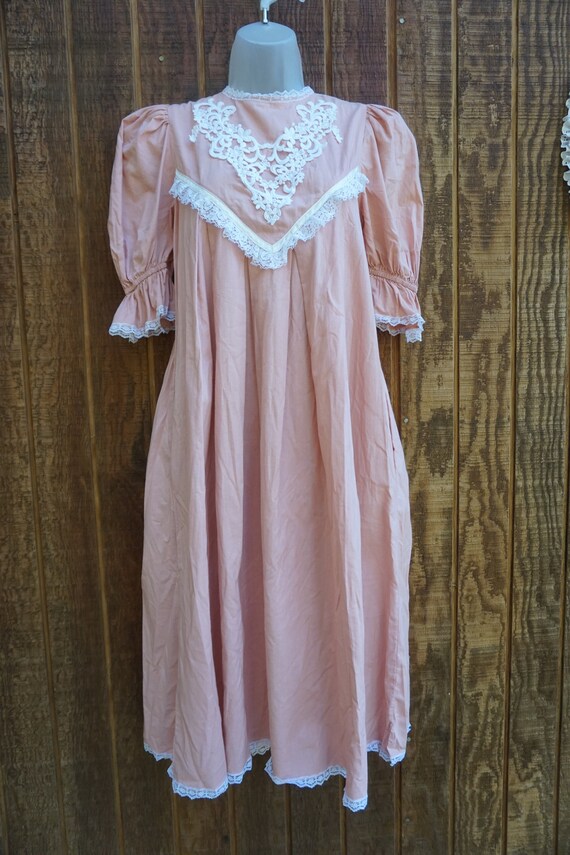 Gunne Sax 1970s 70s floral prairie tent dress max… - image 2