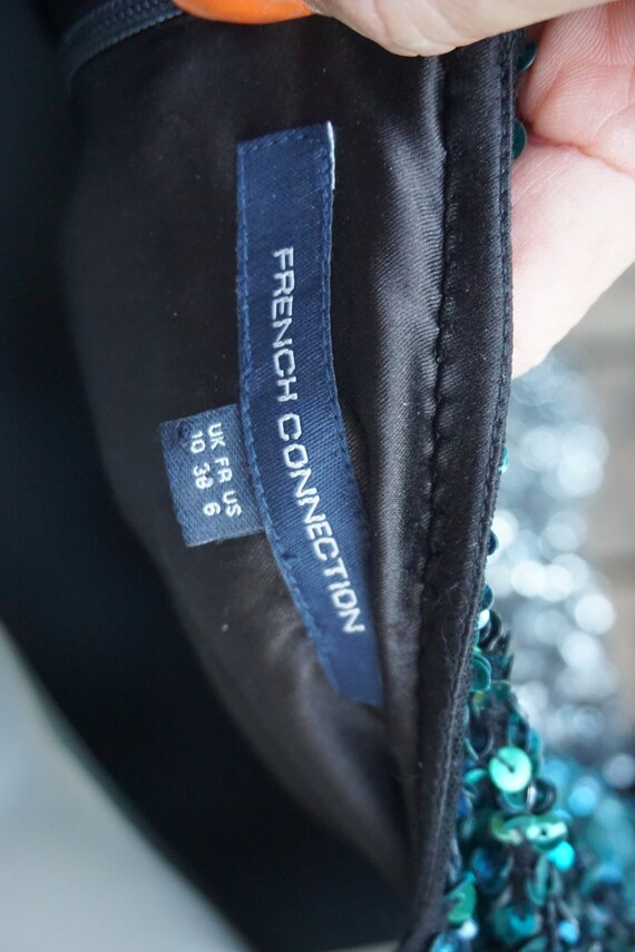 green sequin french connection dress GREEN SEQUIN STRAPLESS DRESS | CULT MIA