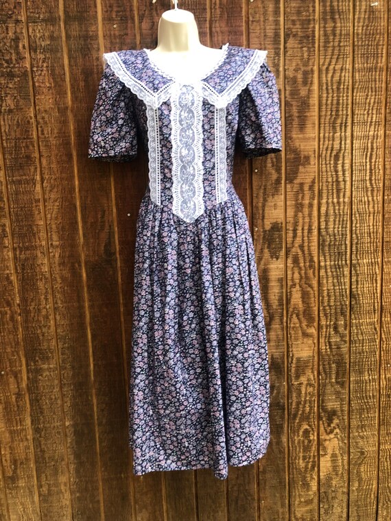 Gunne Sax Jessica McClintock 1980s 80s prairie dr… - image 4