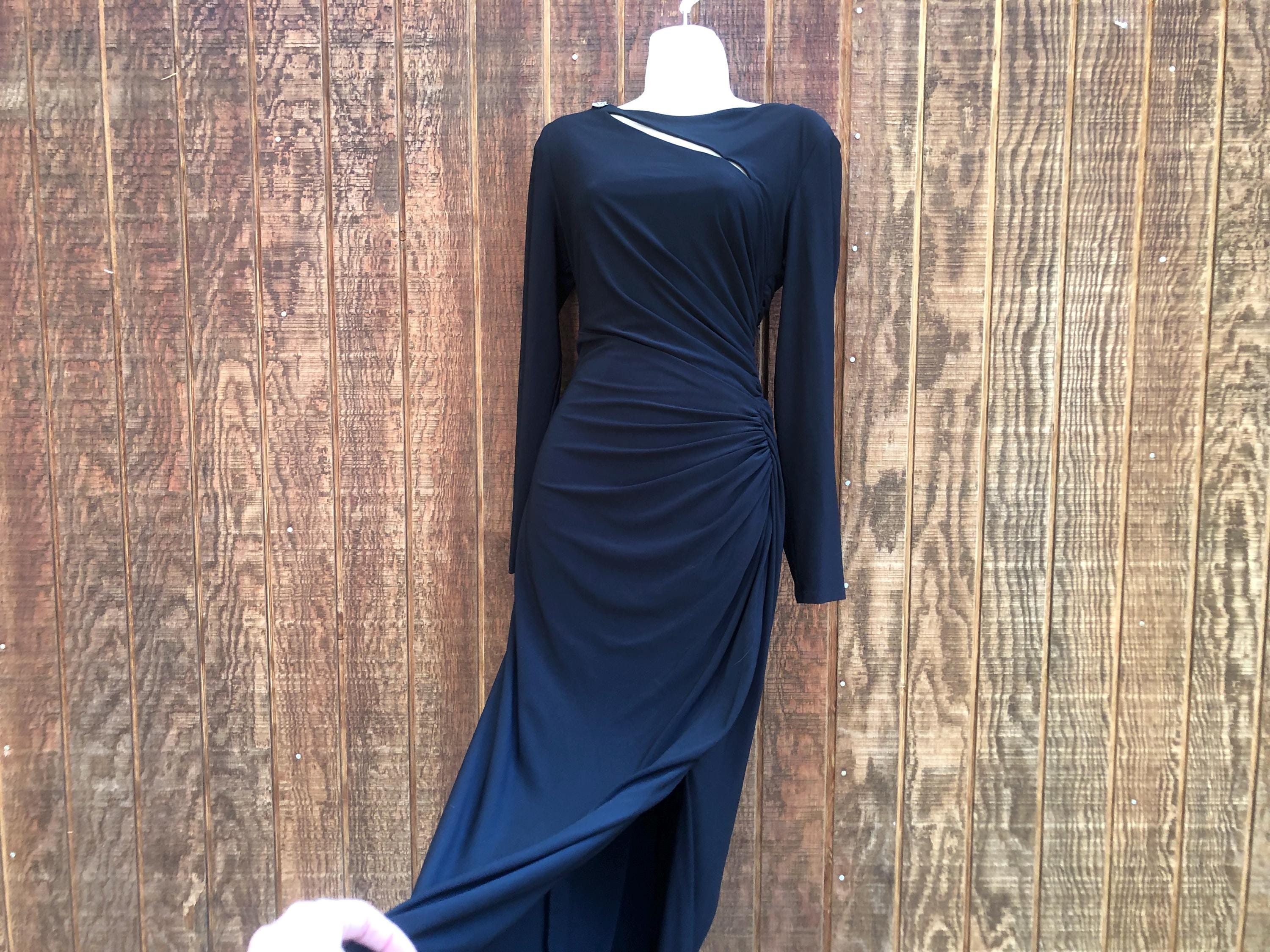 Ralph Lauren Black Long Dress - Etsy Ralph Lauren Black Long Dress - Etsy