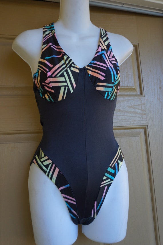 1980s size small one piece bathing suit swimwear s