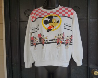 DAMAGED Mickey and Minnie Mouse sweatshirt sweater DISNEY