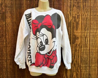 Minnie Mouse front and back sweatshirt sweater size medium