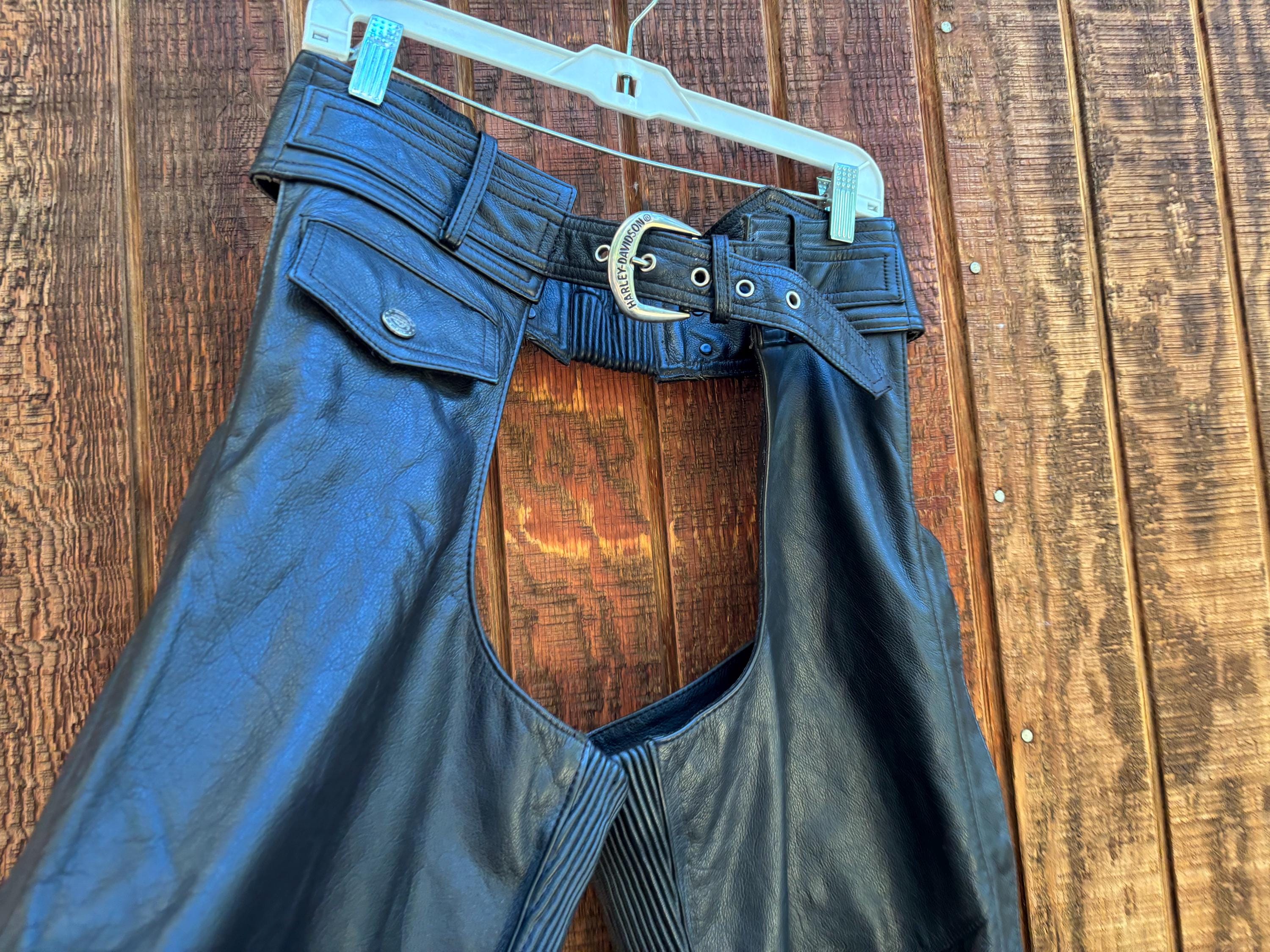 Vintage Harley Davidson Leather Chaps - Etsy