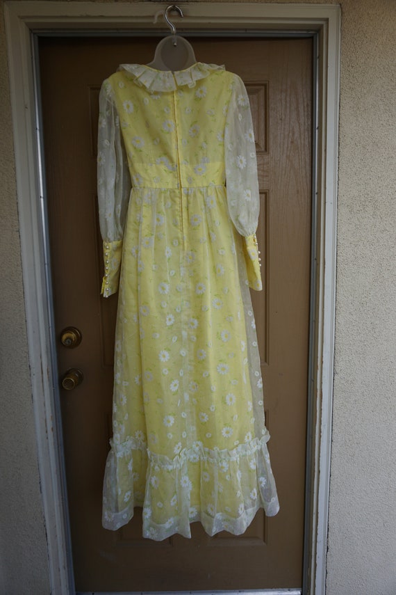 Vintage floral prairie dress maxi dress size smal… - image 8